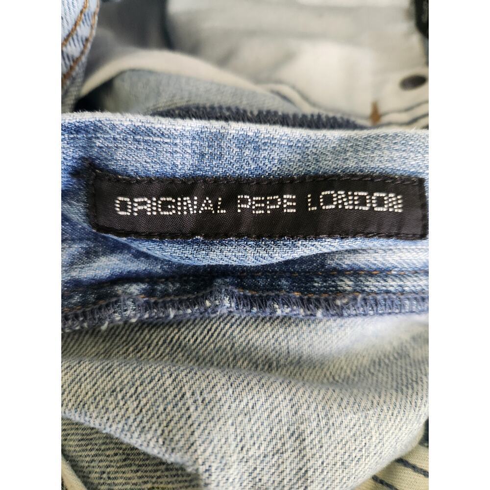 Pepe Men's Jeans London sz 34×34* see measurement pics straight light wash - Picture 7 of 11